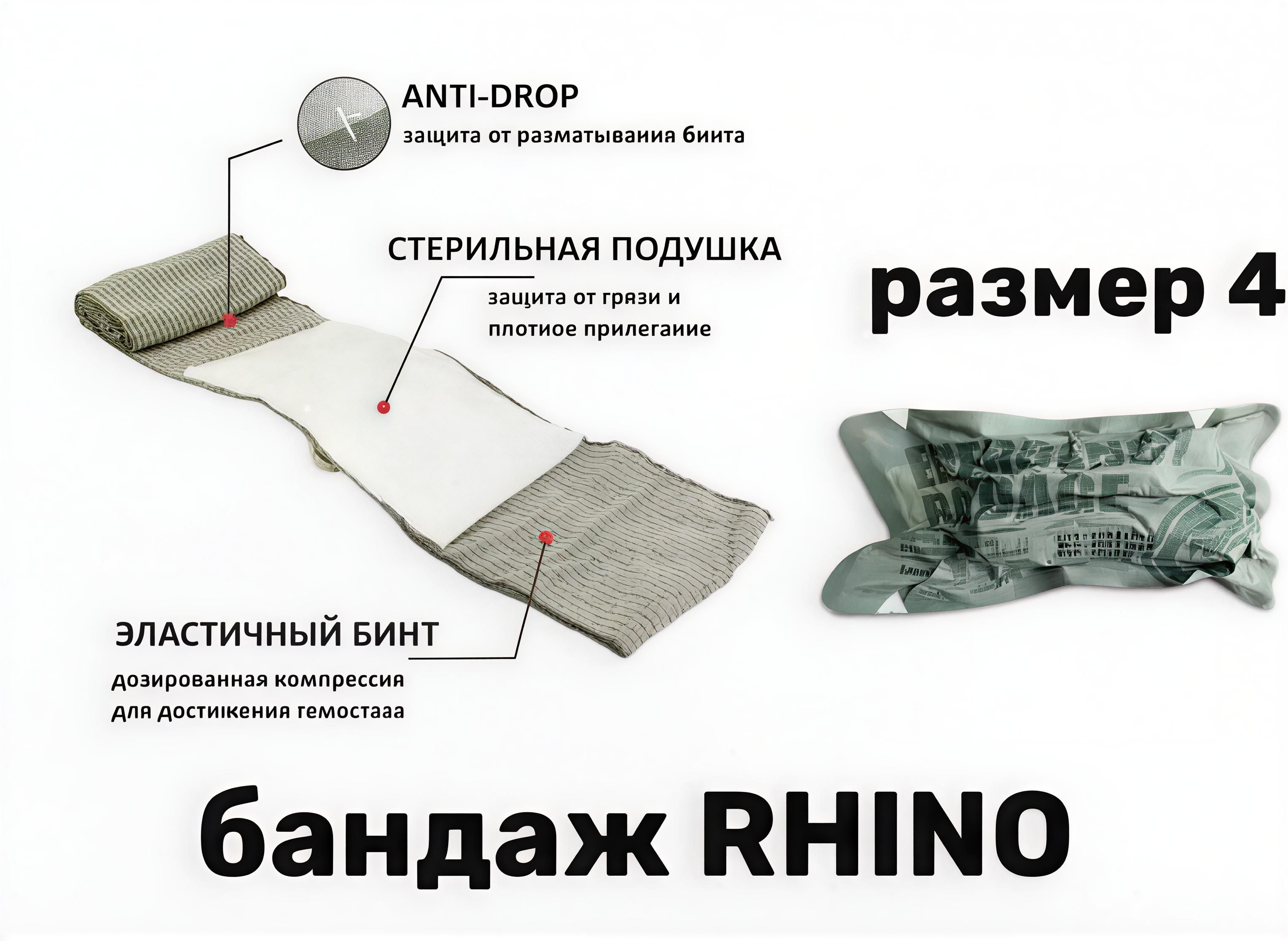 Набор первой медицинской помощи Rhino Rescue Trauma Kit (7 вложений) с доставкой по России | BreadyФото 1