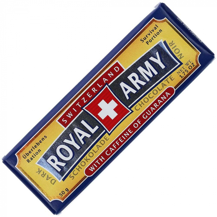 Швейцарский темный шоколад Royal Army с гуараной с доставкой по России и в Казахстан | Bready