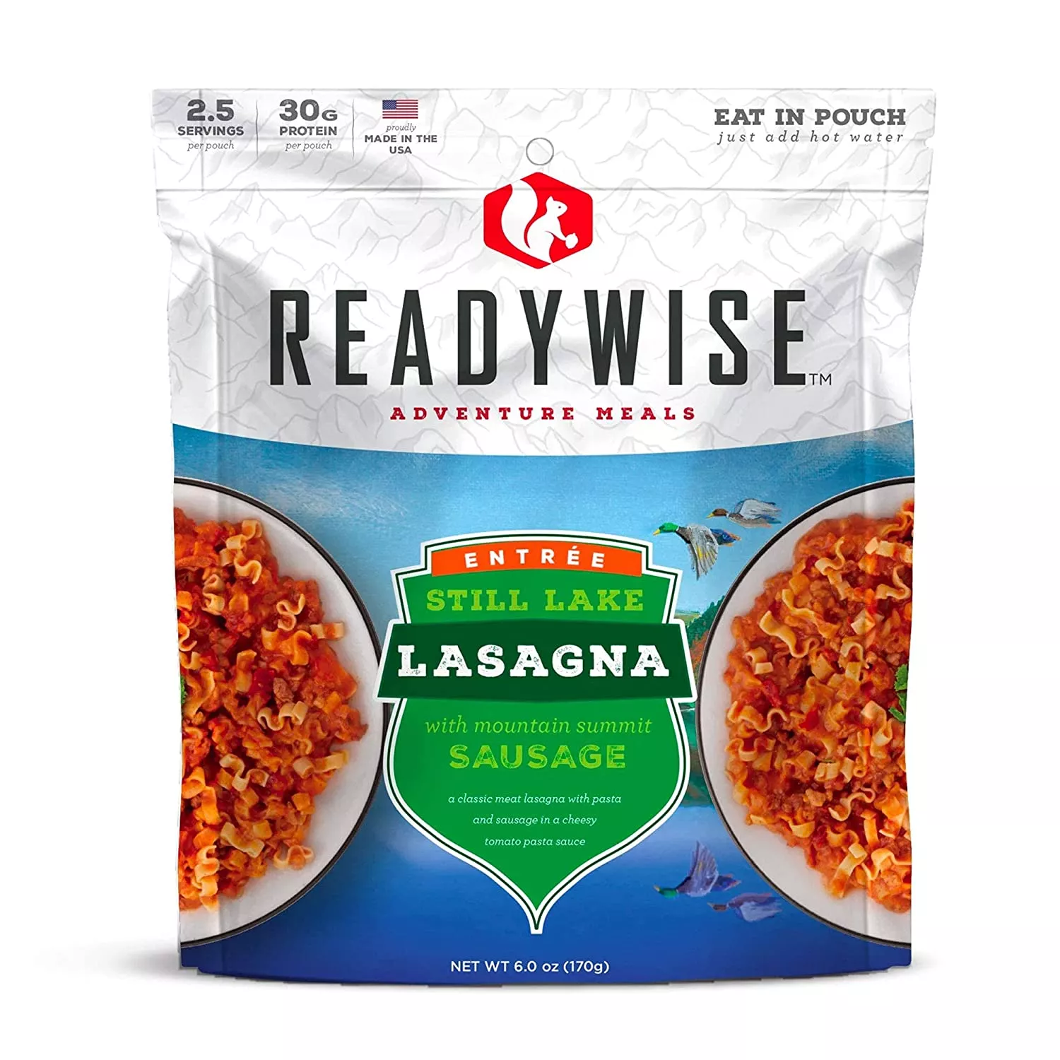 Сырная лазанья с сосисками ReadyWise LASAGNA with SAUSAGE 170 г с доставкой по России и в Казахстан | BreadyФото 0