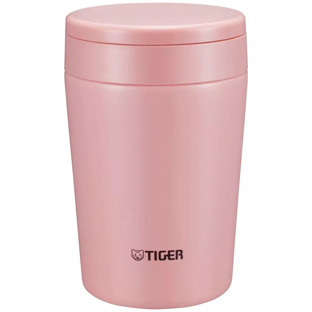 Термоконтейнер для первых или вторых блюд Tiger MCL-A038 Cream Pink, 0.38 л (цвет - розовый) с доставкой по России и в Казахстан | Bready