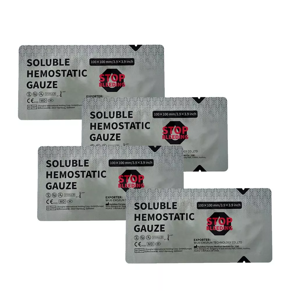 Гемостатическая растворимая повязка SOLUBLE HEMOSTATIC GAUZE 100x100 мм с доставкой по России | BreadyФото 3
