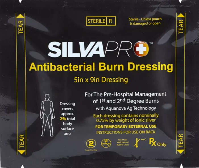Повязка антибактериальная противоожоговая MEDTRADE SILVAPRO Antibacterial Burn Dressing 5" x 9" (13x22 см) с доставкой по России и в Казахстан | Bready