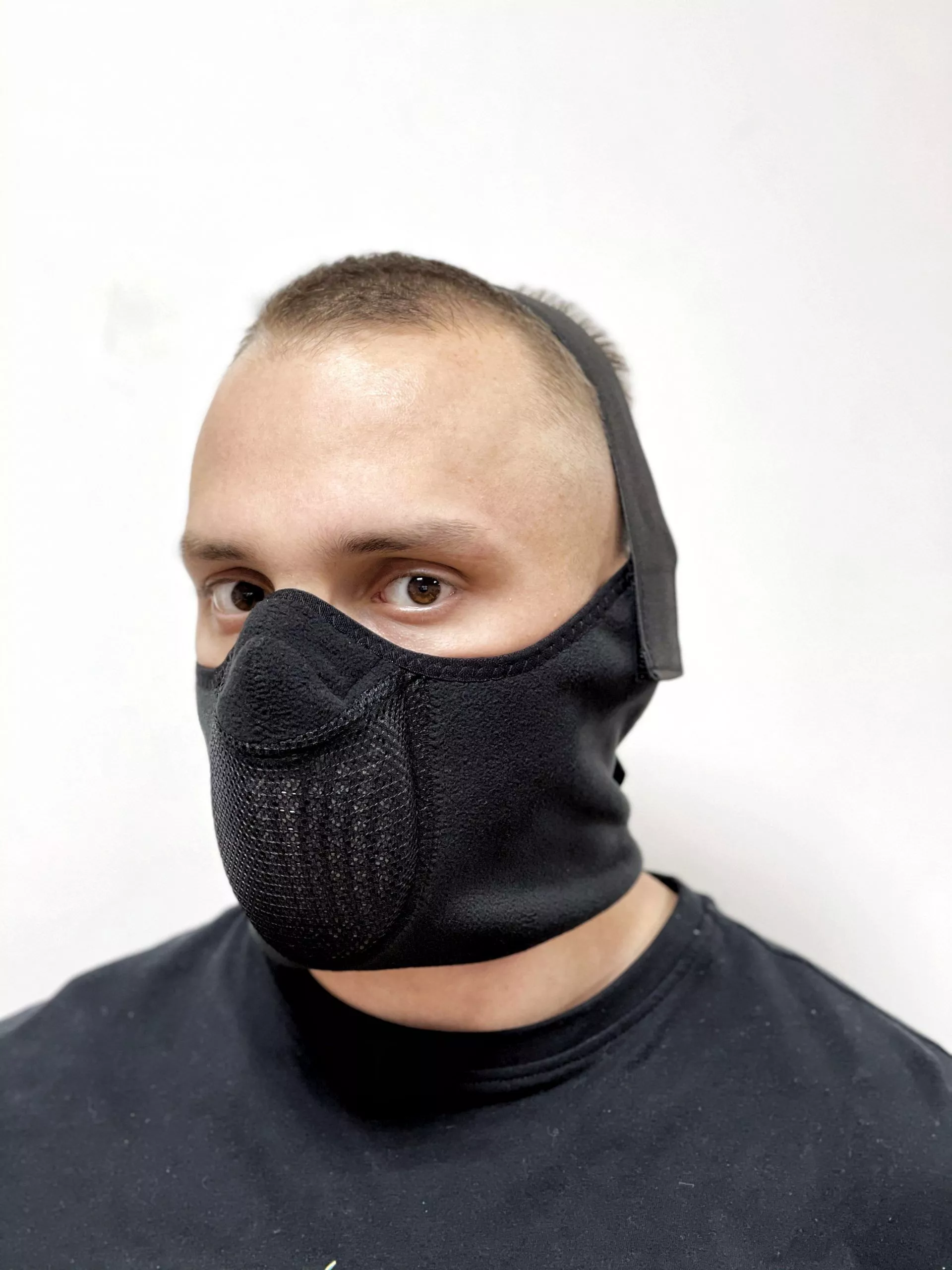 Тепловая маска Шарф арт. ТМ 3.1. (черный) САЙВЕР|SAYVER с доставкой по России и в Казахстан | BreadyФото 0