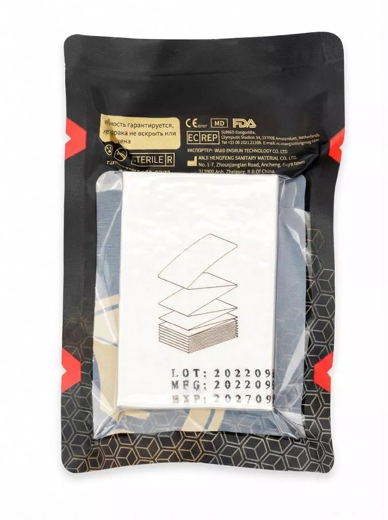 Компрессионный бинт марлевая повязка RHINO Rescue Compressed Gauze (дисконт) с доставкой по России | BreadyФото 2