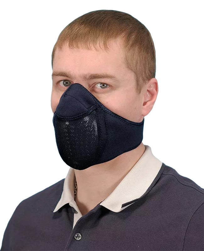 Тепловая маска Полумаска арт. ТМ 2.2 (черный) САЙВЕР|SAYVER с доставкой по России и в Казахстан | BreadyФото 0