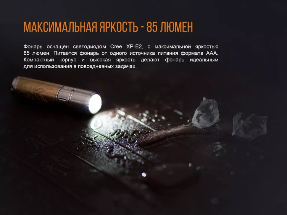 Набор Fenix ручка T5Ti + фонарь F15 синий с доставкой по России и в Казахстан | BreadyФото 10