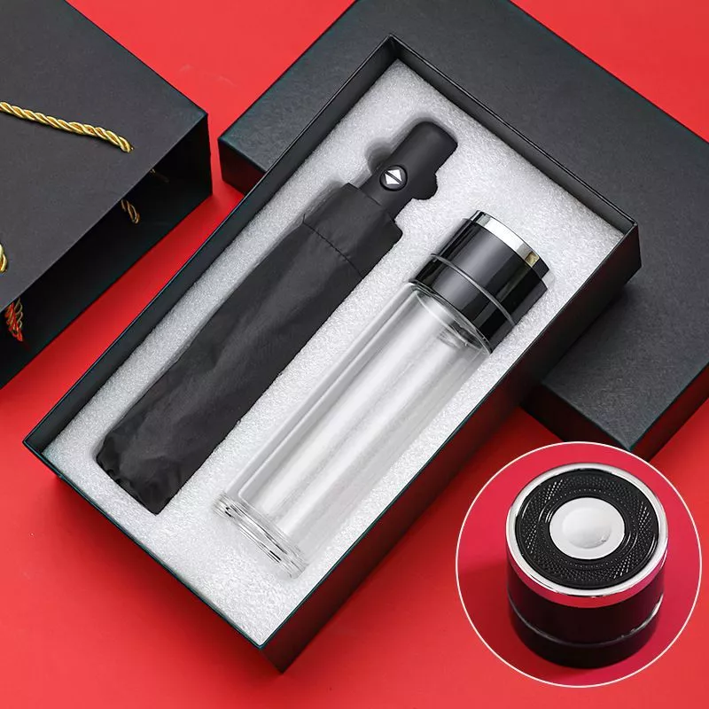 Подарочный набор "Термос с быстросъемной крышкой и зонт" с доставкой по России | Bready