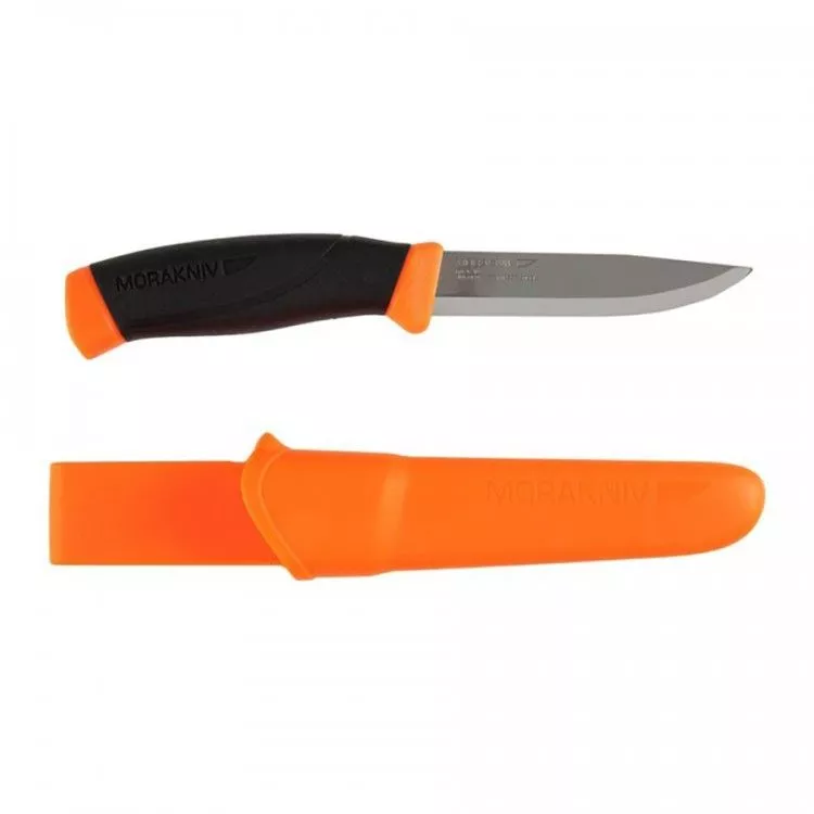 Нож Morakniv Companion Orange, нержавеющая сталь, 11824 с доставкой по России и в Казахстан | Bready