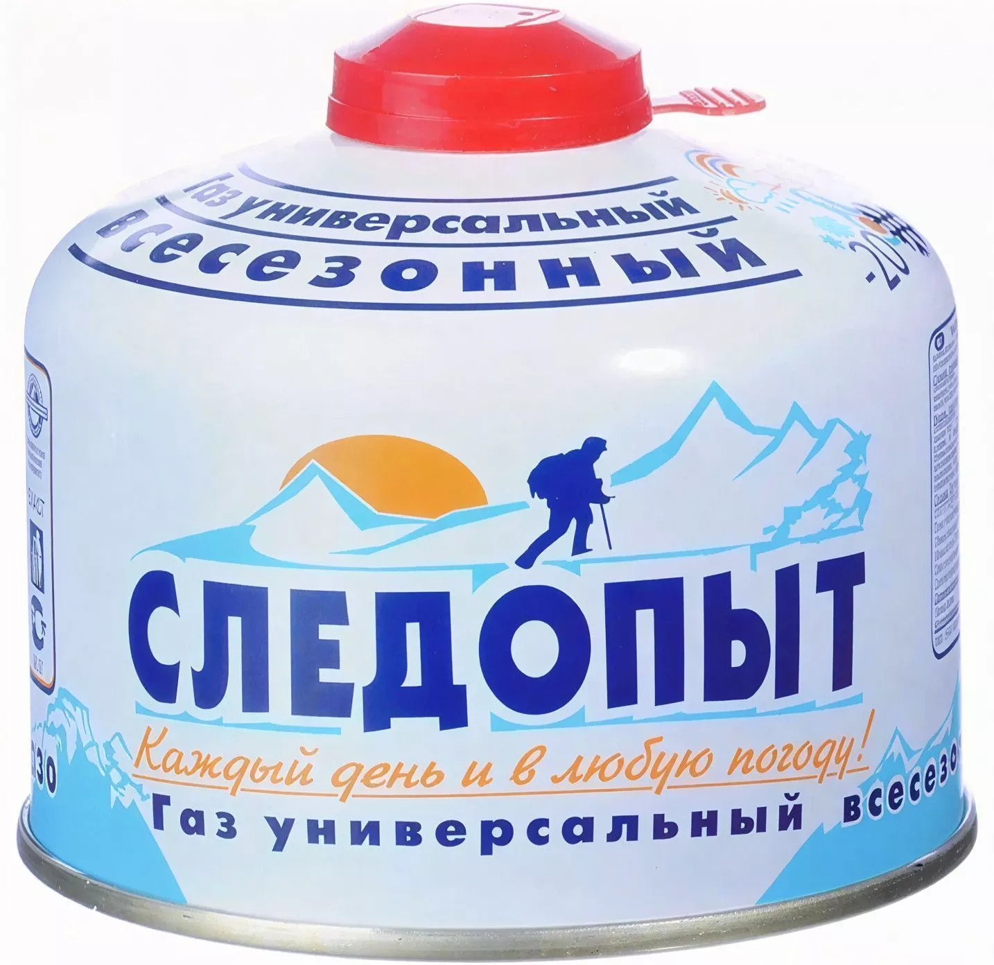 Баллон газовый "СЛЕДОПЫТ" 230 г резьбовой, всесезонный с доставкой по России | BreadyФото 0