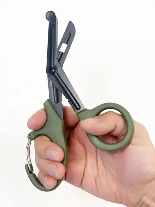 Тактические ножницы с карабином 19см олива с доставкой по России | Bready