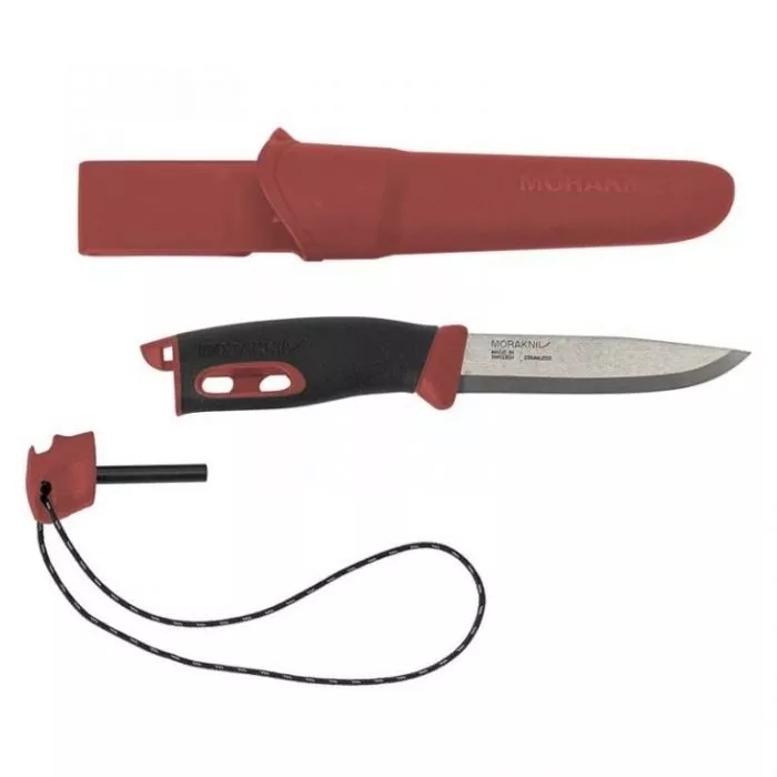 Нож Morakniv Companion Spark Red, нержавеющая сталь, 13571 с доставкой по России и в Казахстан | Bready