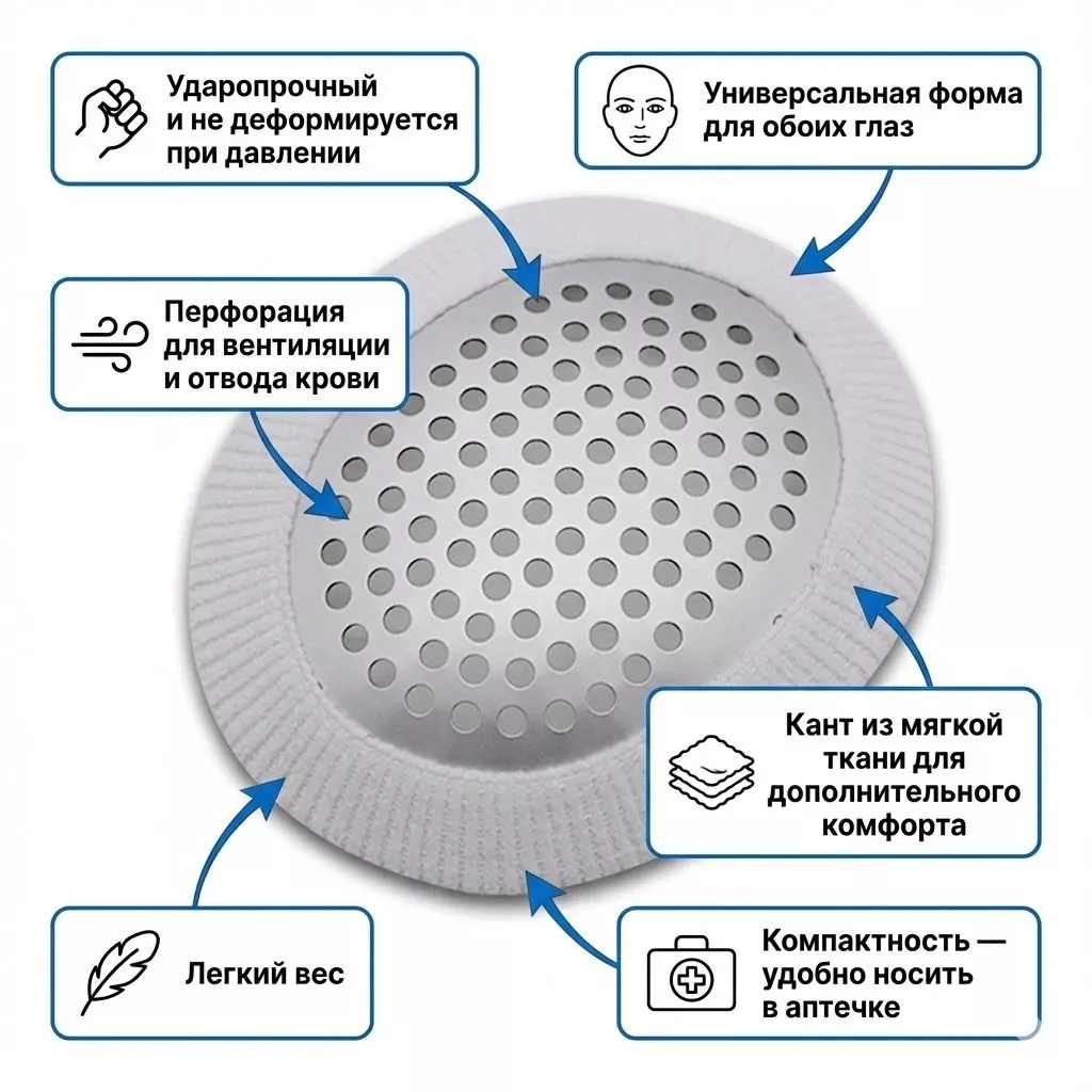 Накладка атравматичная на глаз Rhino Rescue PZYZ0006 с доставкой по России | BreadyФото 1