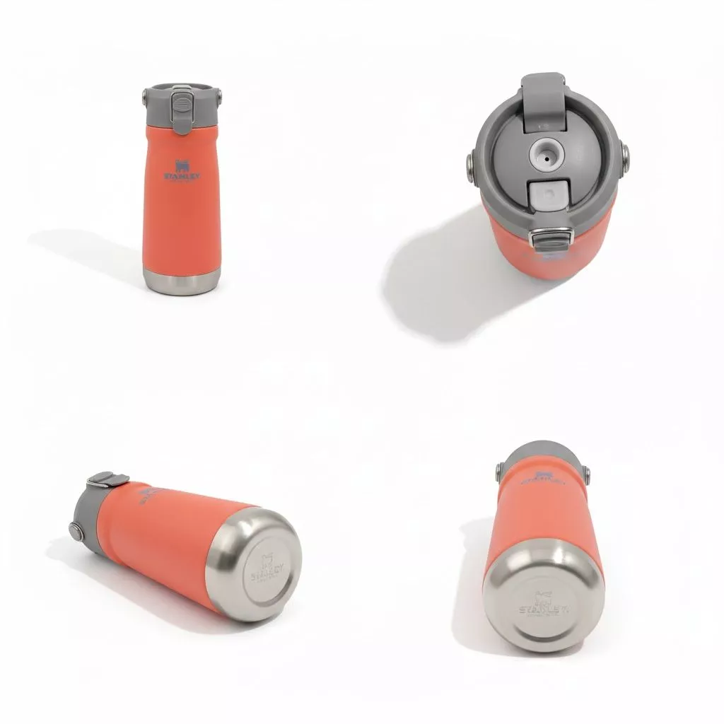 Термокружка STANLEY THE ICEFLOW™ FLIP STRAW WATER BOTTLE (коралловая), 500 ml, 10-09991-075 с доставкой по России | BreadyФото 2