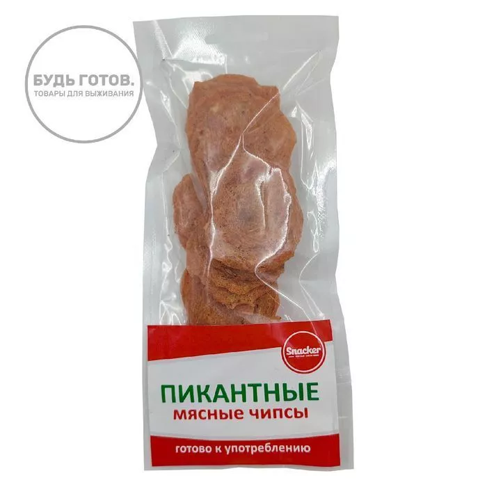 Пикантные мясные чипсы Snacker 50 г с доставкой по России и в Казахстан | BreadyФото 0