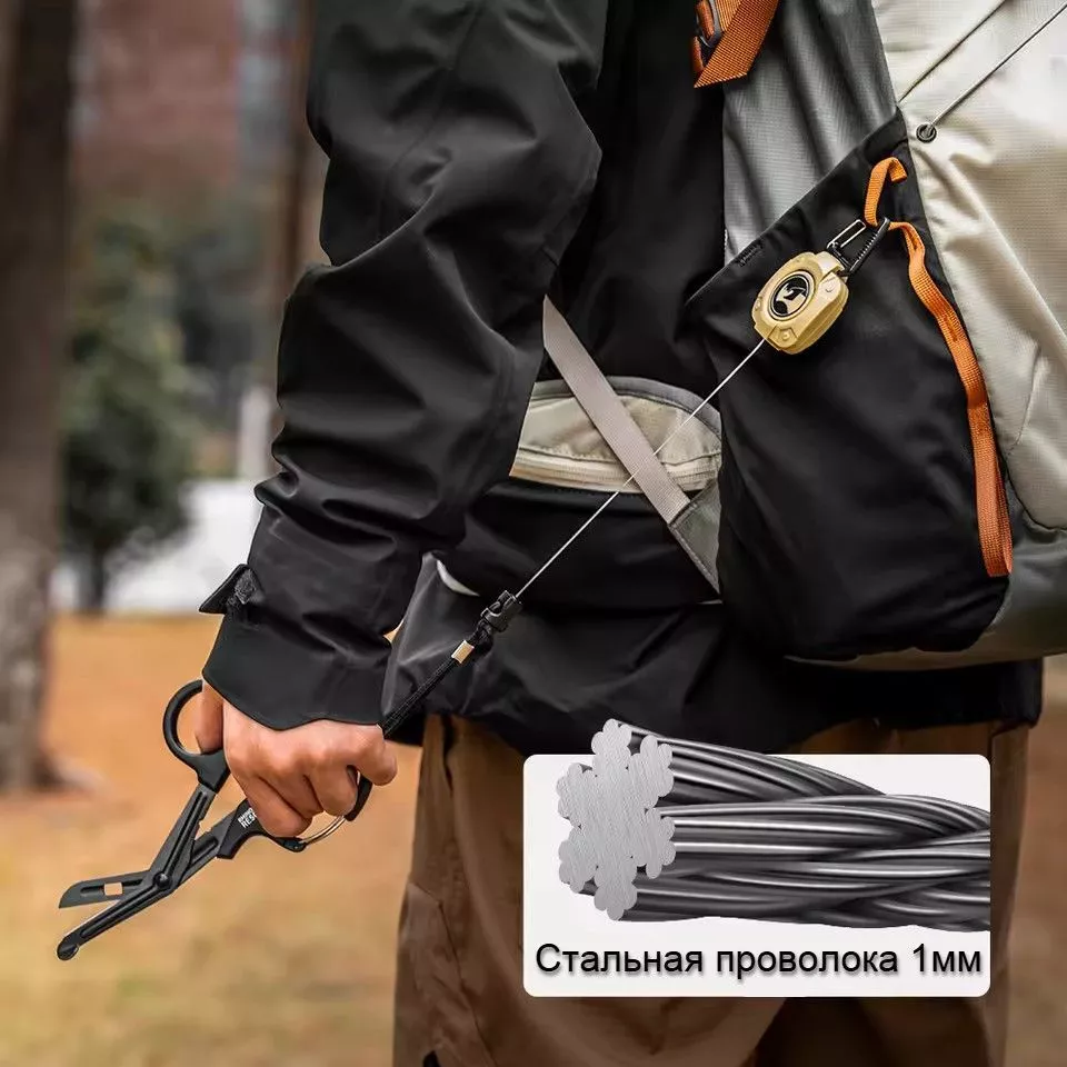 Ретрактор для ножниц черный Rhino Rescue CPKK0001 с доставкой по России | BreadyФото 1