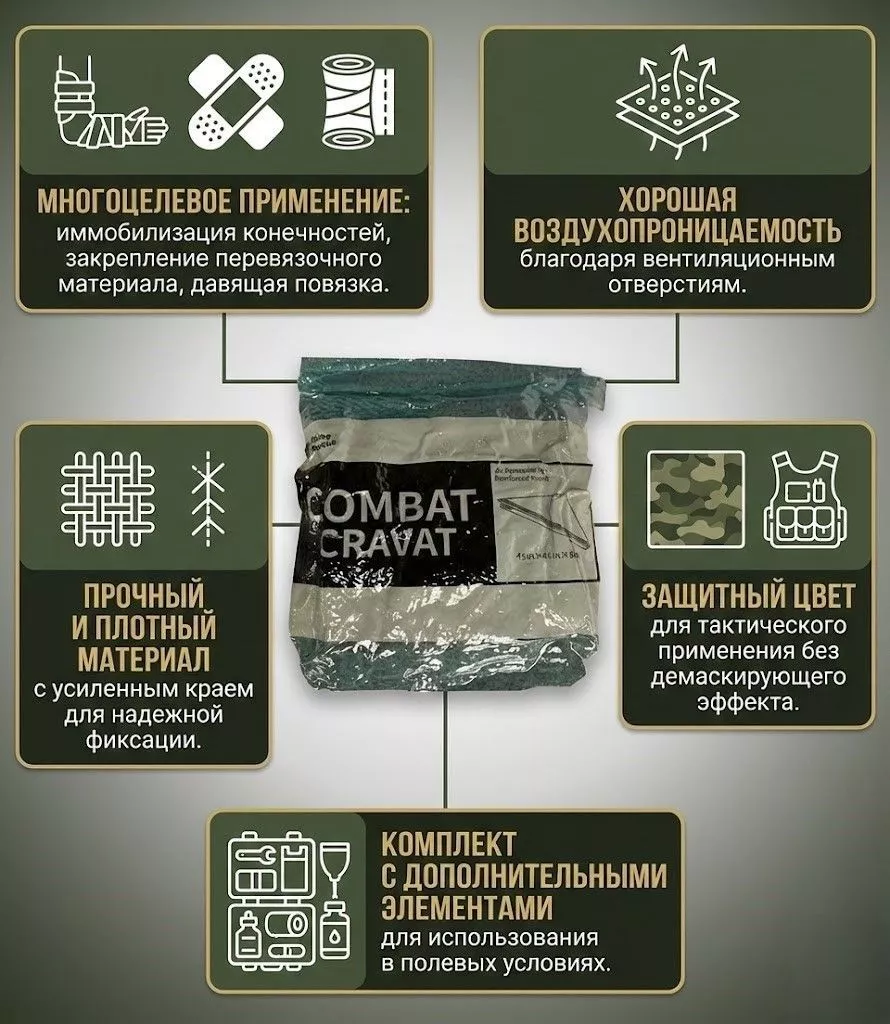 Косынка медицинская Rhino Rescue PZBD0015 с доставкой по России | BreadyФото 1