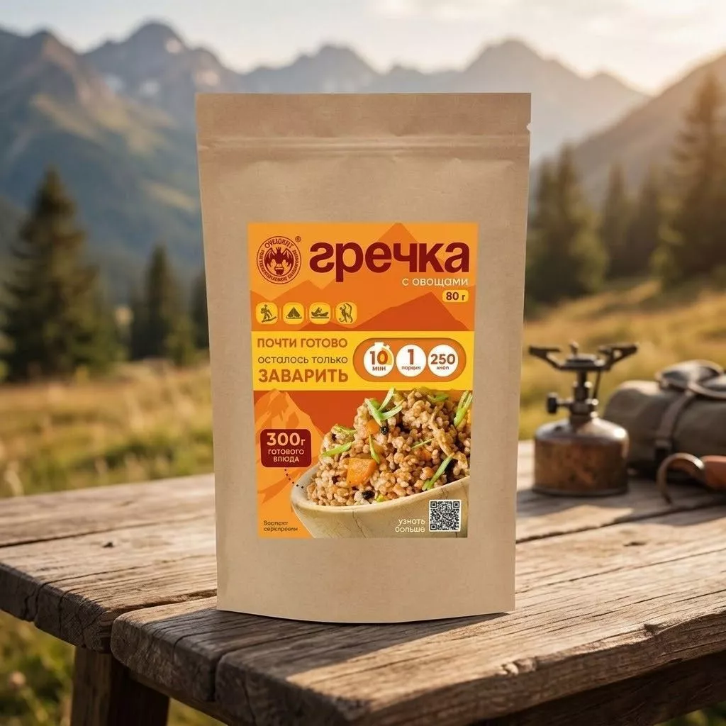Гречка с овощами СПЕЦПИТ Крафт 80 гр. с доставкой по России | BreadyФото 4