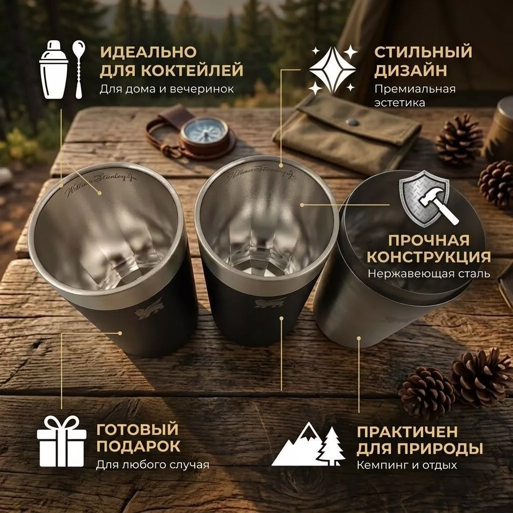 Шейкер Stanley Lifted Spirits Prismatic™ Highball Glass + Craft Cocktail Shaker Set, 10-11070-007 с доставкой по России | BreadyФото 1