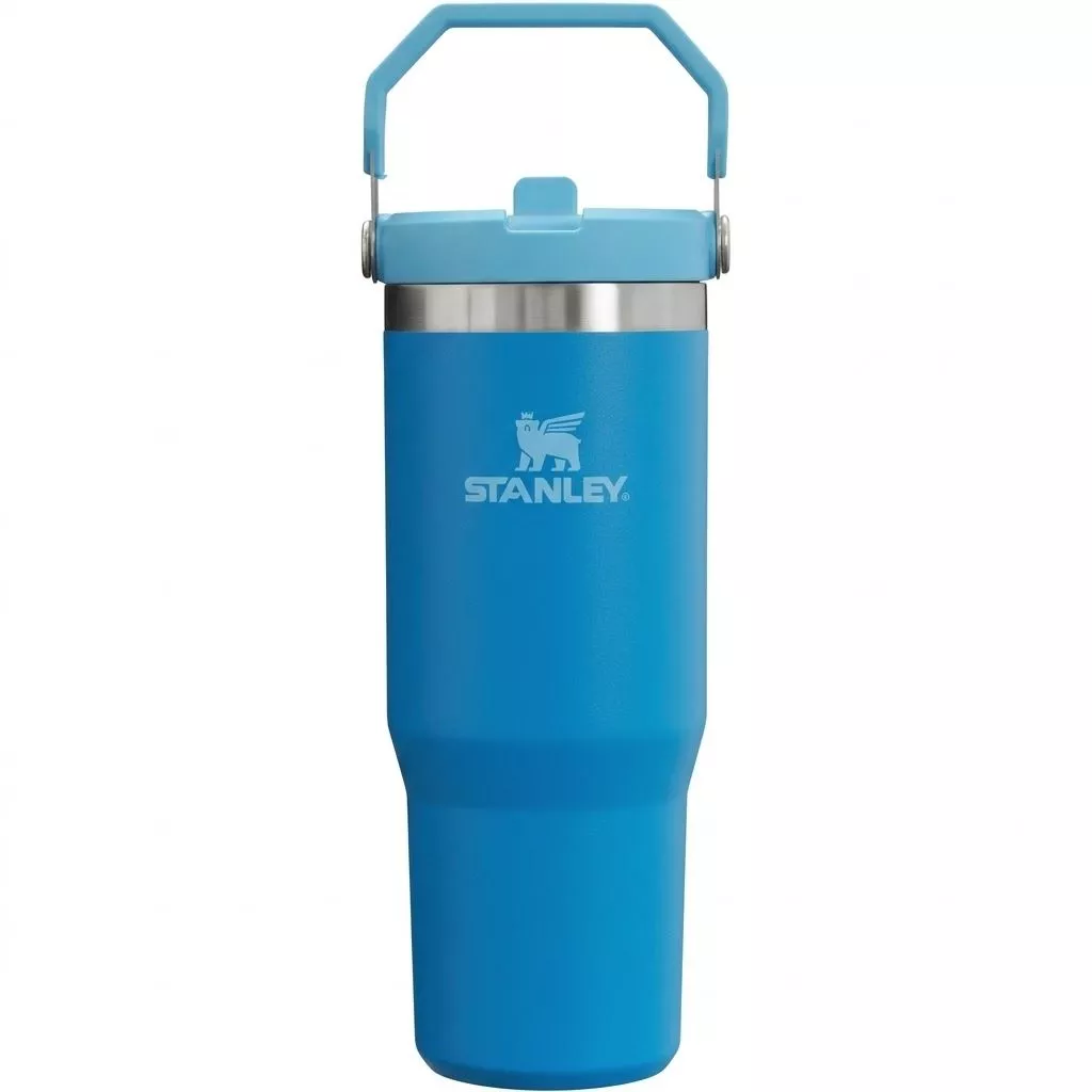 Стакан IceFlow Flip Straw Tumbler STANLEY, 887 ml,10-09993-391 (цвет голубой) с доставкой по России | BreadyФото 0