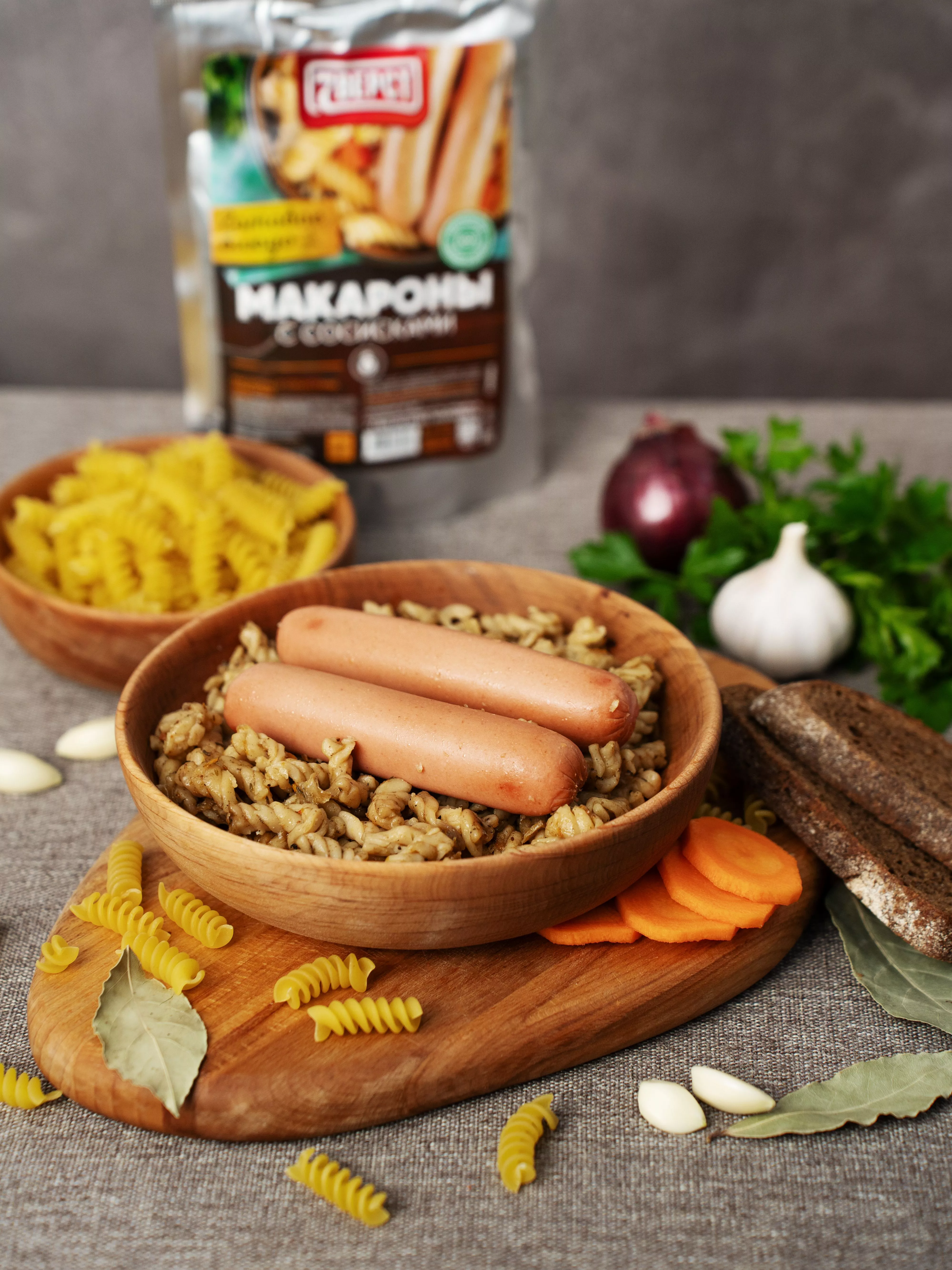 7 Верст Макароны с сосисками 300г с доставкой по России | BreadyФото 1