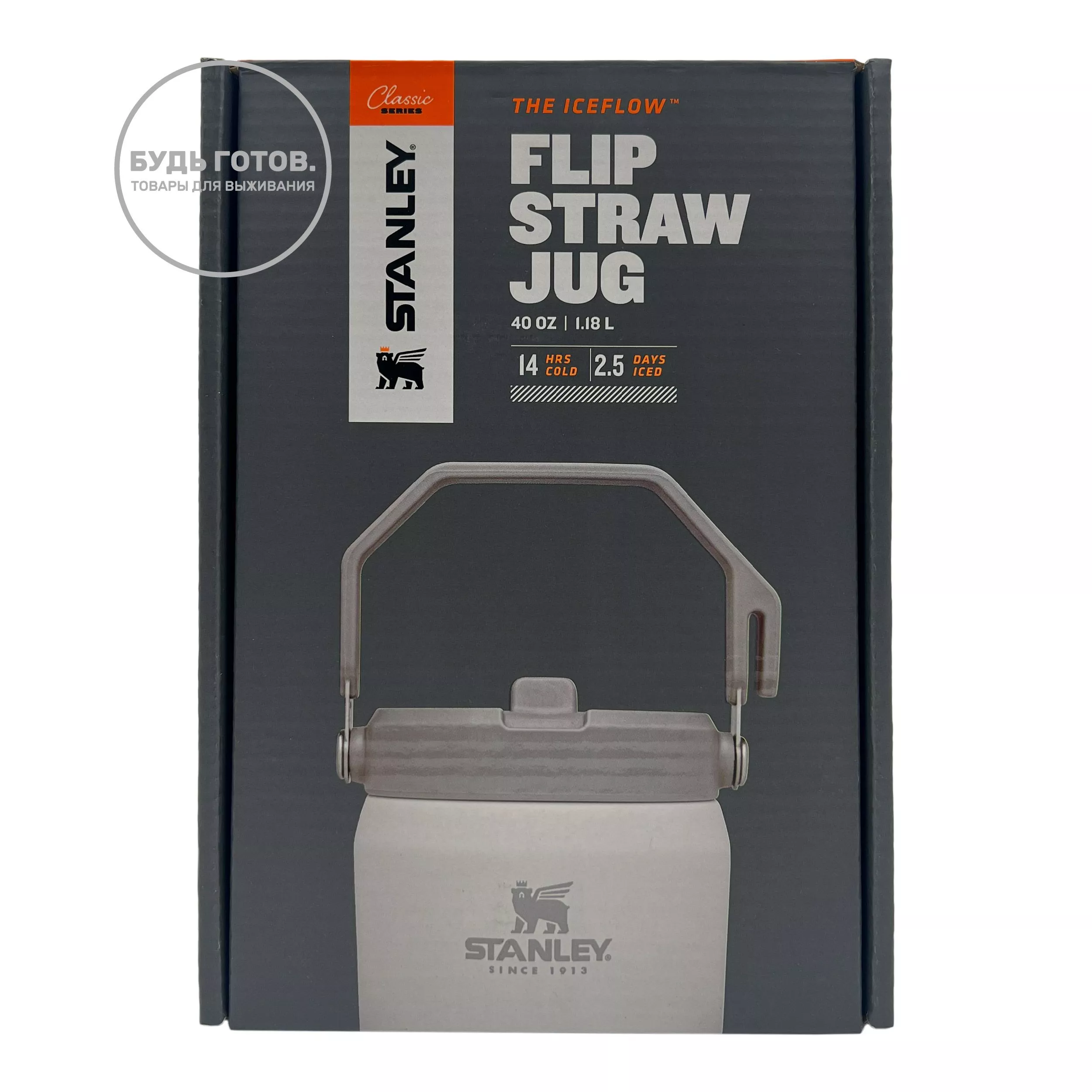 Вакуумный кувшин Stanley IceFlow Flip Straw Jug 1.18L (белый), 10-09996-033 с доставкой по России и в Казахстан | BreadyФото 3