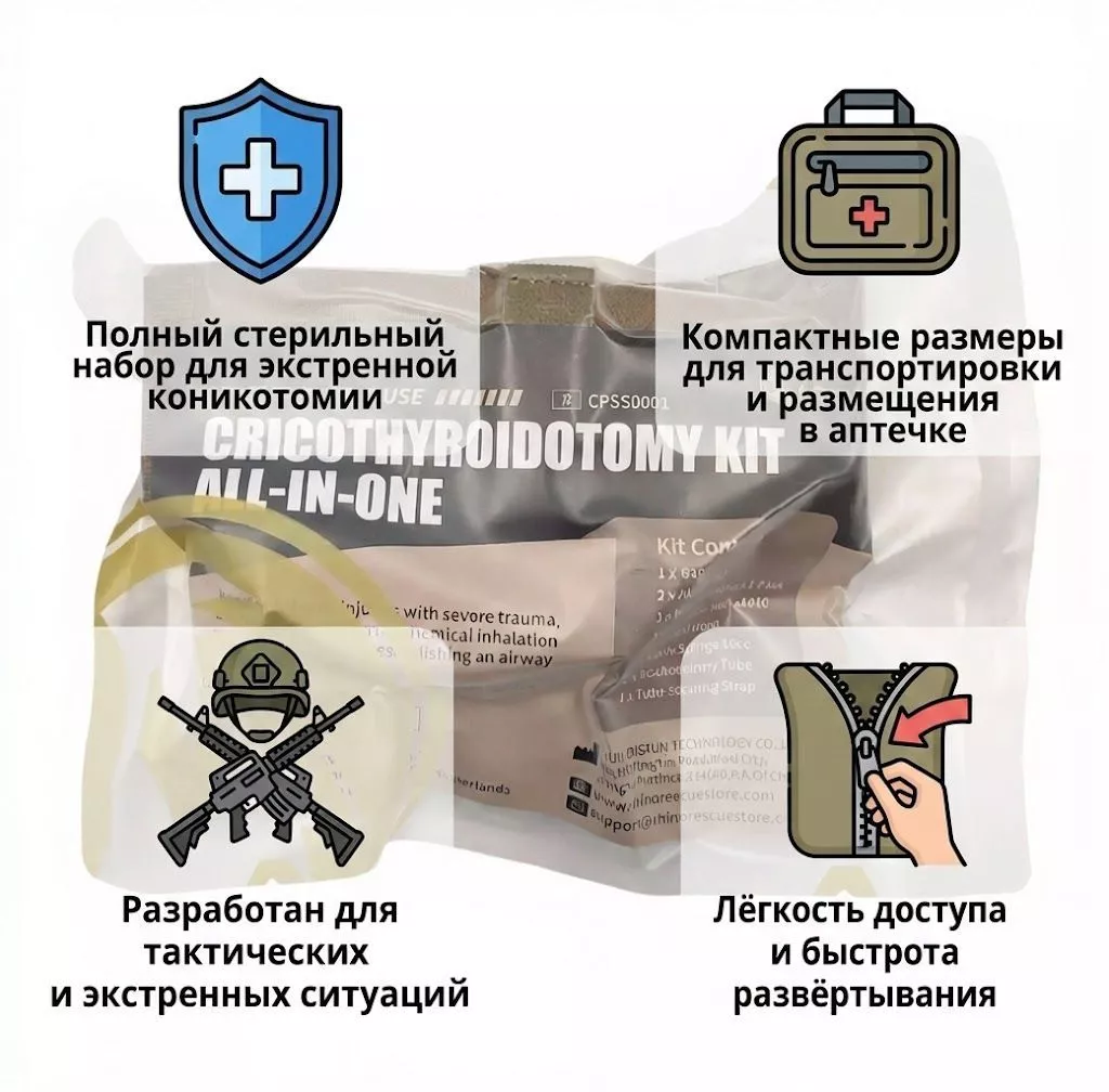 Набор для экстренной коникотомии RHINO Rescue CPSS0001 с доставкой по России | BreadyФото 1
