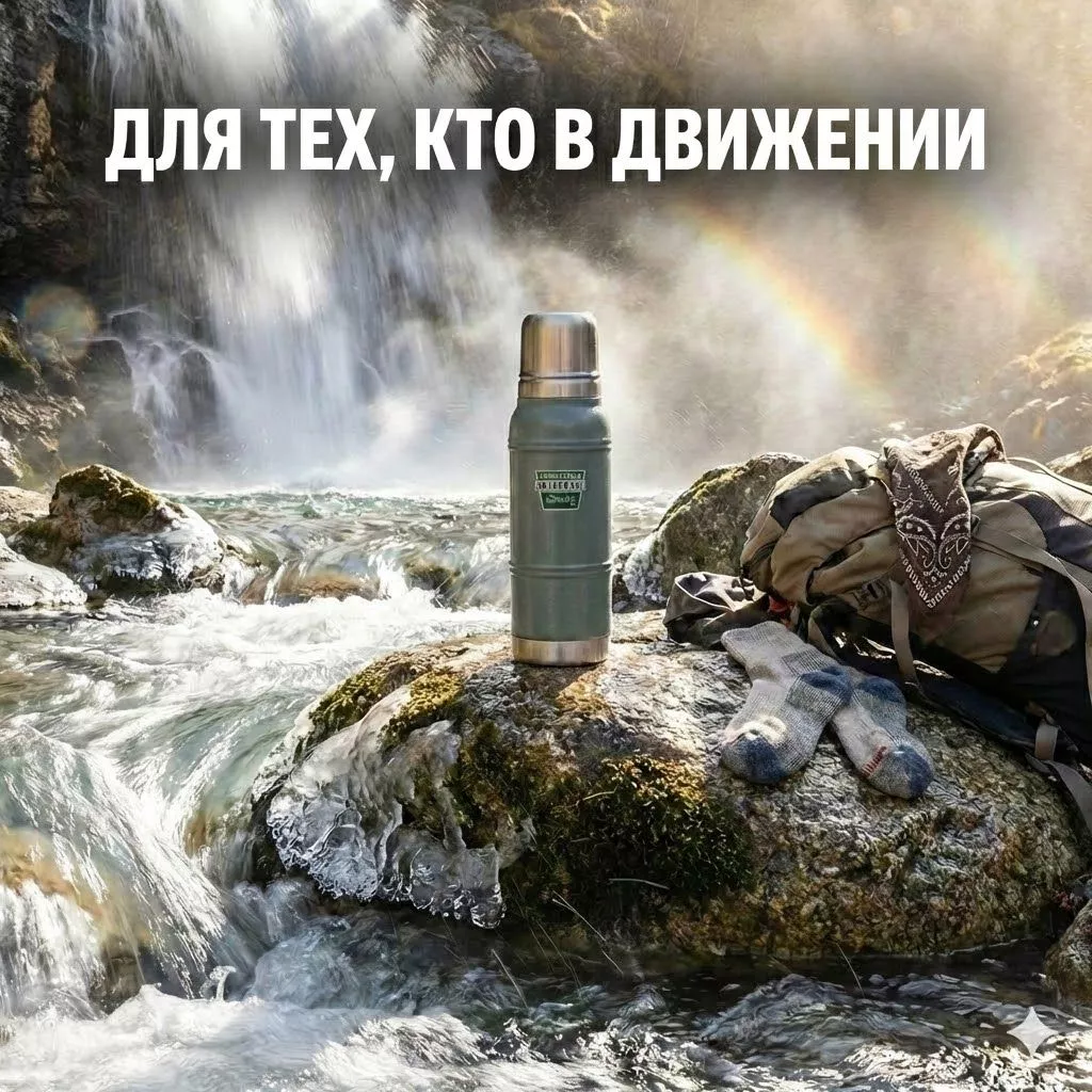 Термос STANLEY Milestones 1L, 10-10987-008, серый с доставкой по России | BreadyФото 4