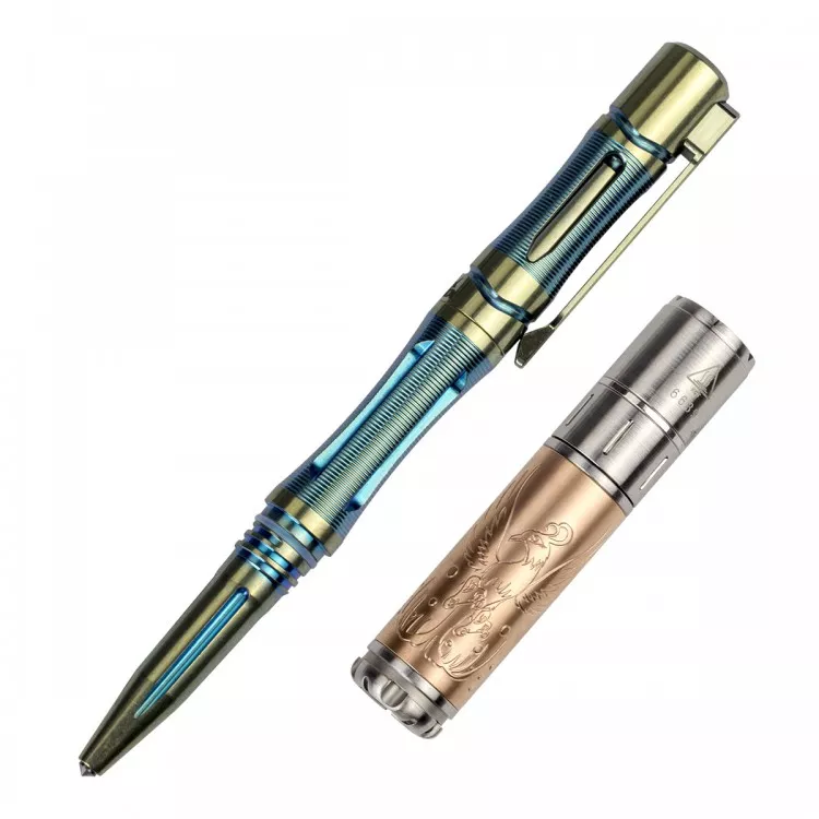 Набор Fenix ручка T5Ti + фонарь F15 синий с доставкой по России и в Казахстан | BreadyФото 13