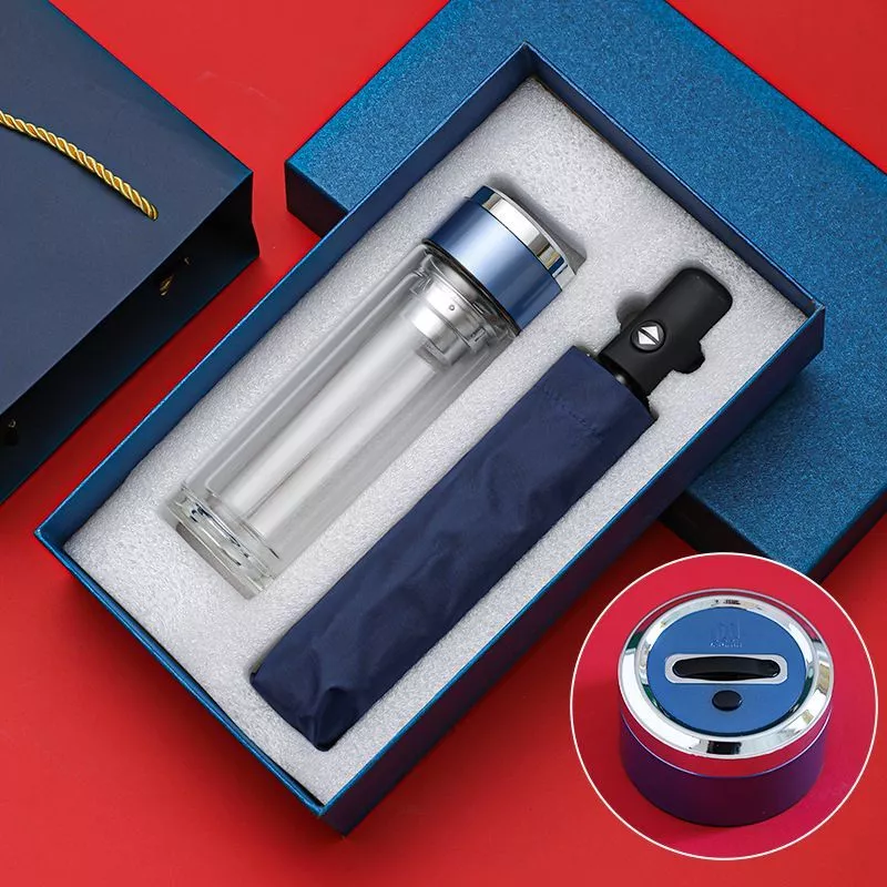 Подарочный набор "Термос с выдвижной ручкой и зонт" с доставкой по России | BreadyФото 0