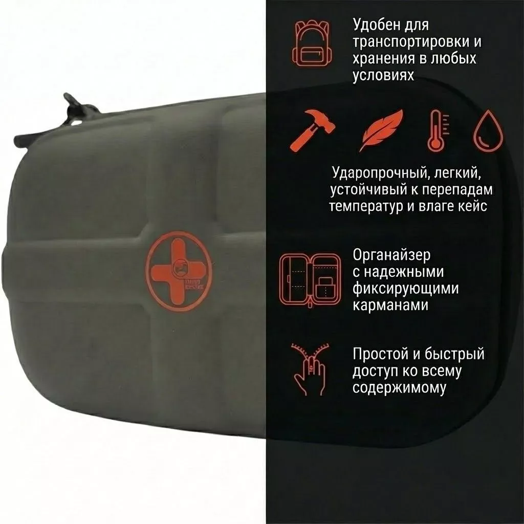 Аптечка  EVA (Черная) RHINO RESCUE с доставкой по России | BreadyФото 1