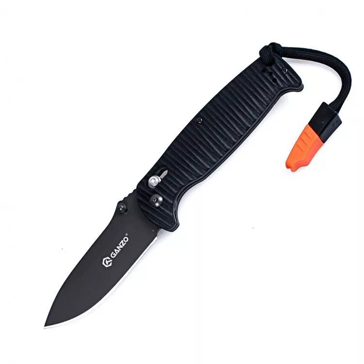 Нож Ganzo G7413P-WS (черный, оранжевый) с доставкой по России и в Казахстан | Bready