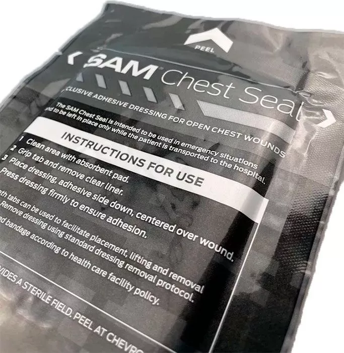 SAM окклюзионный пластырь невентилируемый черный с доставкой по России и в Казахстан | BreadyФото 2