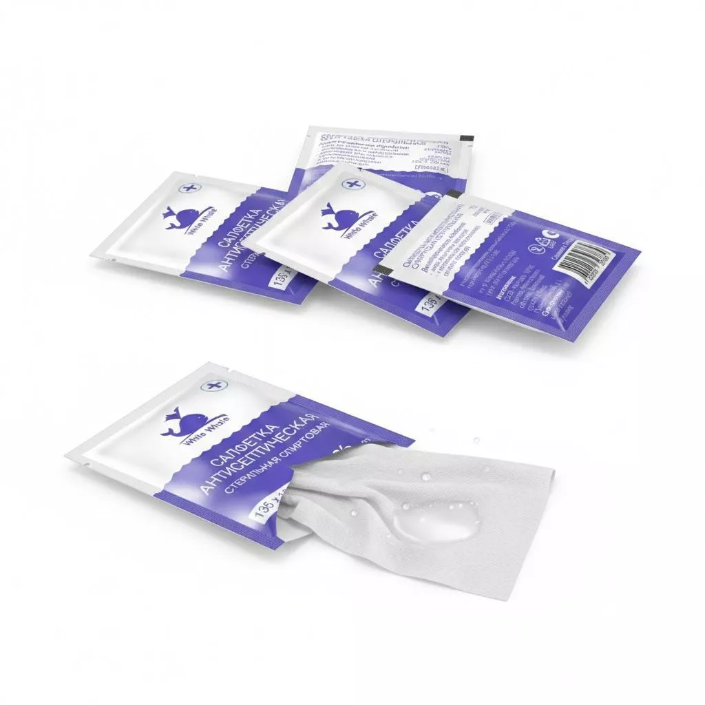 Спиртовая антисептическая стерильная салфетка 135 мм на 185 мм с доставкой по России и в Казахстан | BreadyФото 4