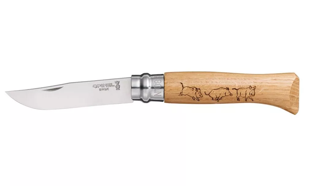 Нож складной Opinel №8 VRI Animalia Boar (кабан) с доставкой по России и в Казахстан | Bready