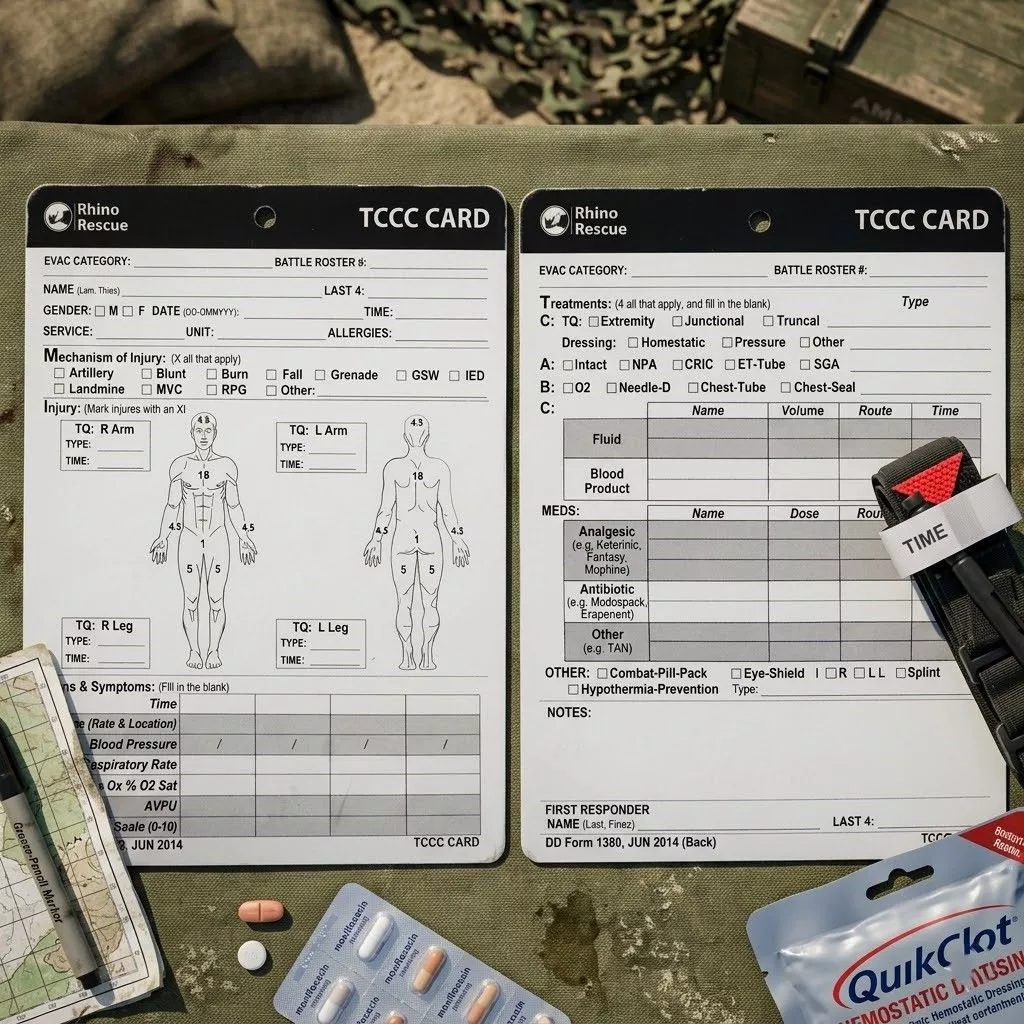 Карточка пострадавшего (Rhino Rescue) TCCC Card BCKZ0071 с доставкой по России | BreadyФото 5