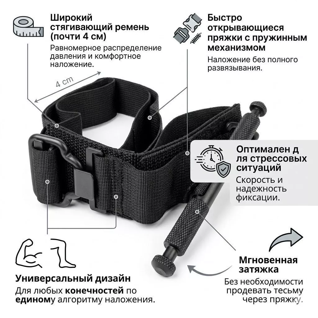Тактический жгут-турникет типа SOF TACTICAL с доставкой по России | BreadyФото 1