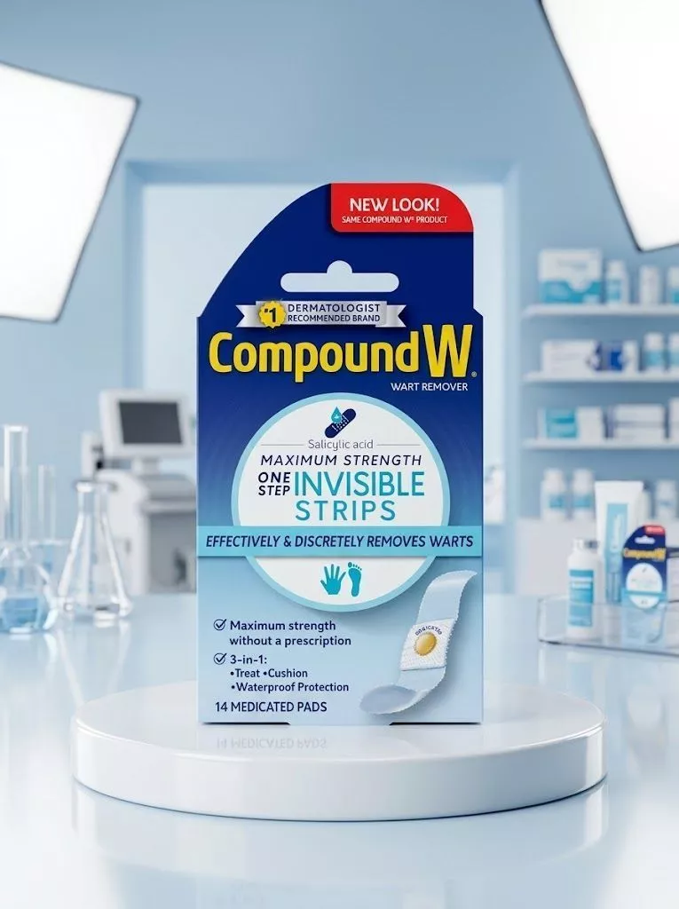 Прозрачные пластыри для удаления бородавок Compound W One Step Invisible Strips с доставкой по России | BreadyФото 4