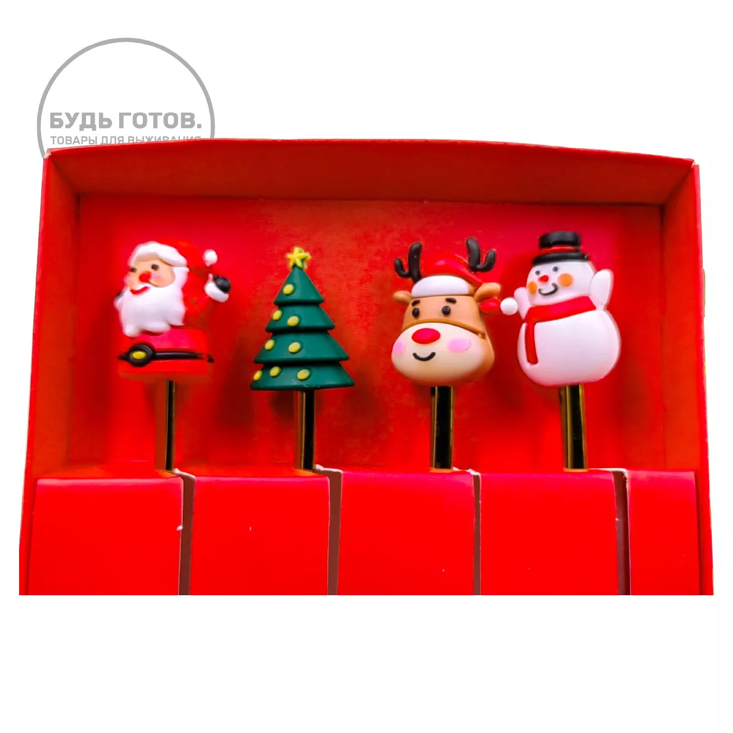 Новогодние столовые приборы (4 шт) с доставкой по России | BreadyФото 3