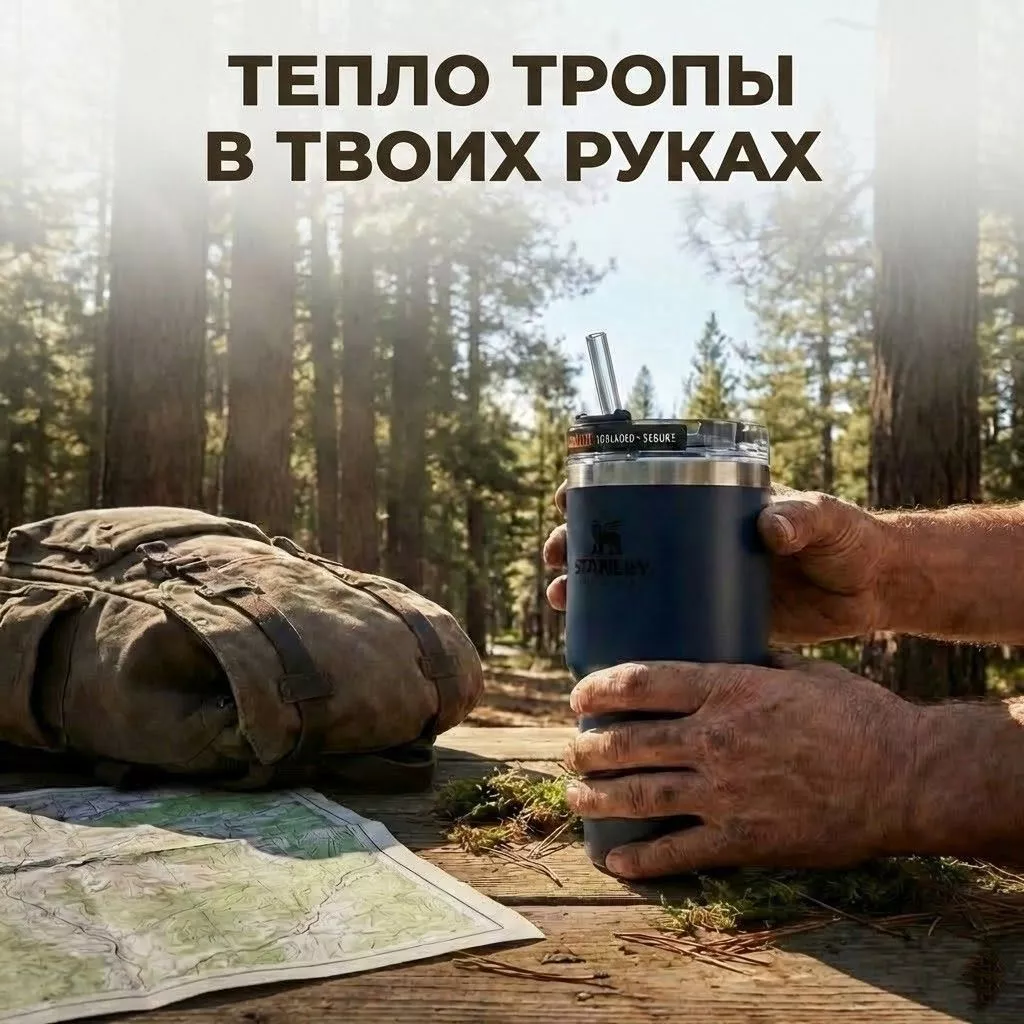 Термокружка STANLEY Adventure Quencher Travel Tumbler 10-08481-012 синий металлик, 680mL с доставкой по России | BreadyФото 4