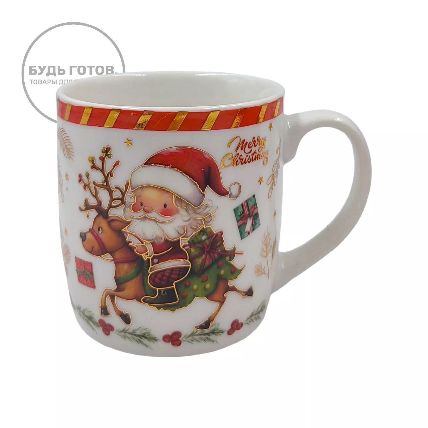 Новогодний набор (чайная пара и полотенце) с доставкой по России | BreadyФото 2