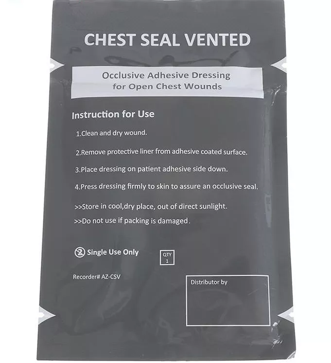 Окклюзионный пластырь Chest Seal Vented с доставкой по России и в Казахстан | BreadyФото 0
