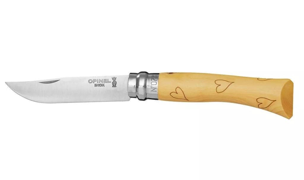 Нож складной Opinel №7 VRI Nature-Hearts (сердца) с доставкой по России и в Казахстан | Bready