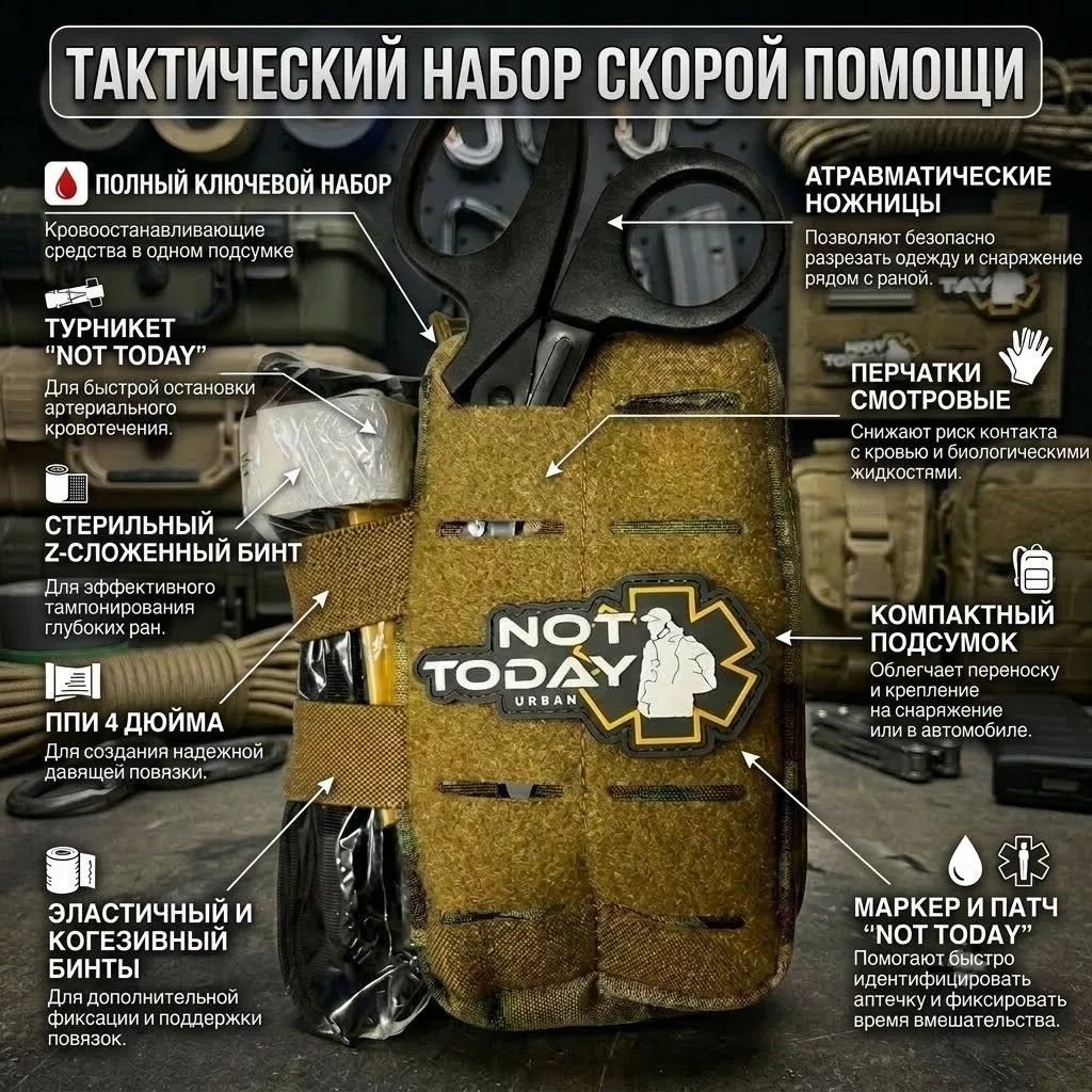 Аптечка укомплектованная Набор кровоостанавливающий "Bleeding Control Kit" с доставкой по России | BreadyФото 1