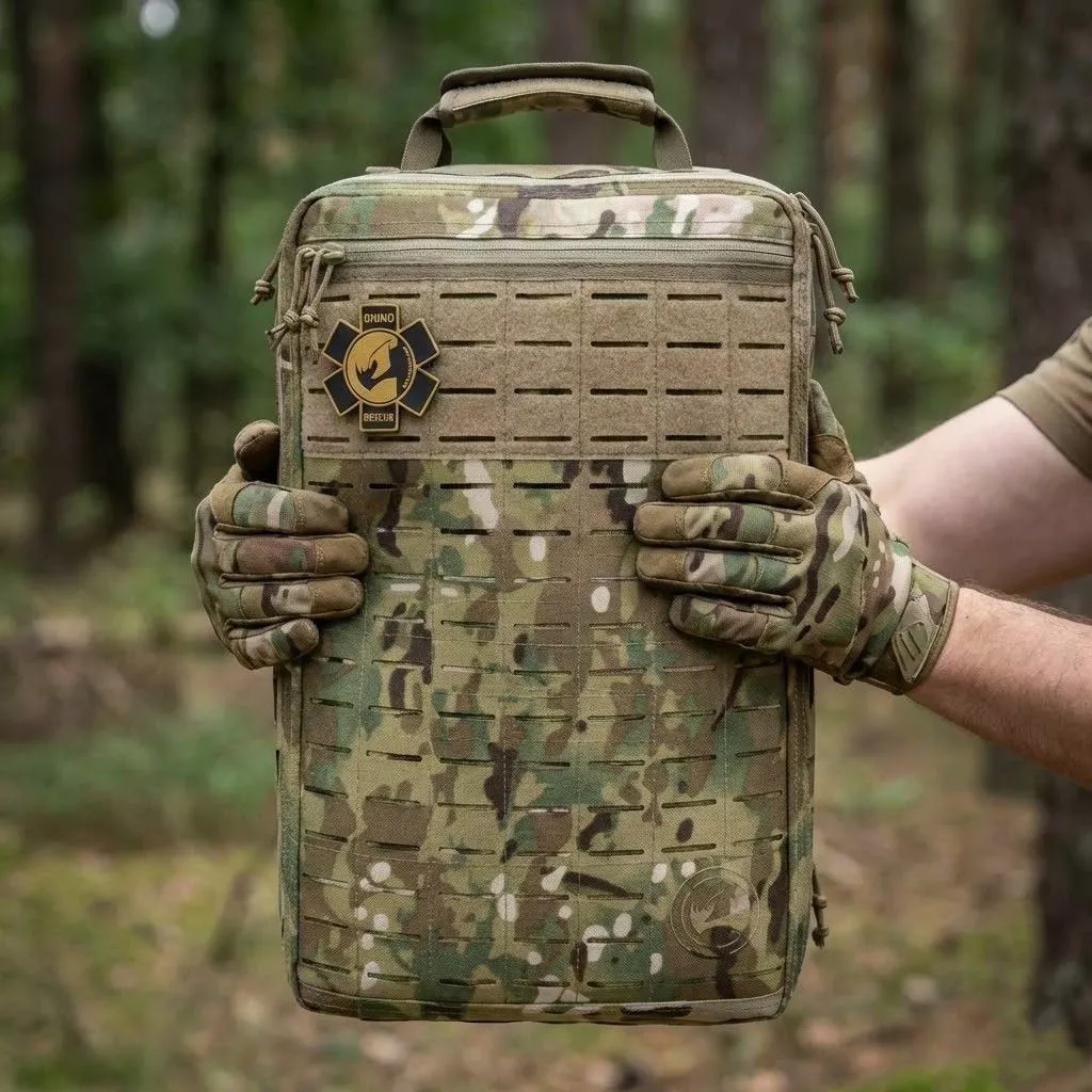 Аптечка рюкзак тактический с наполнением R9 Rhino Rescue 20L1000D (мультикам) с доставкой по России | BreadyФото 9