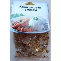 Каша рисовая с мясом "Здоровая еда" 100 г с доставкой по России и в Казахстан | Bready