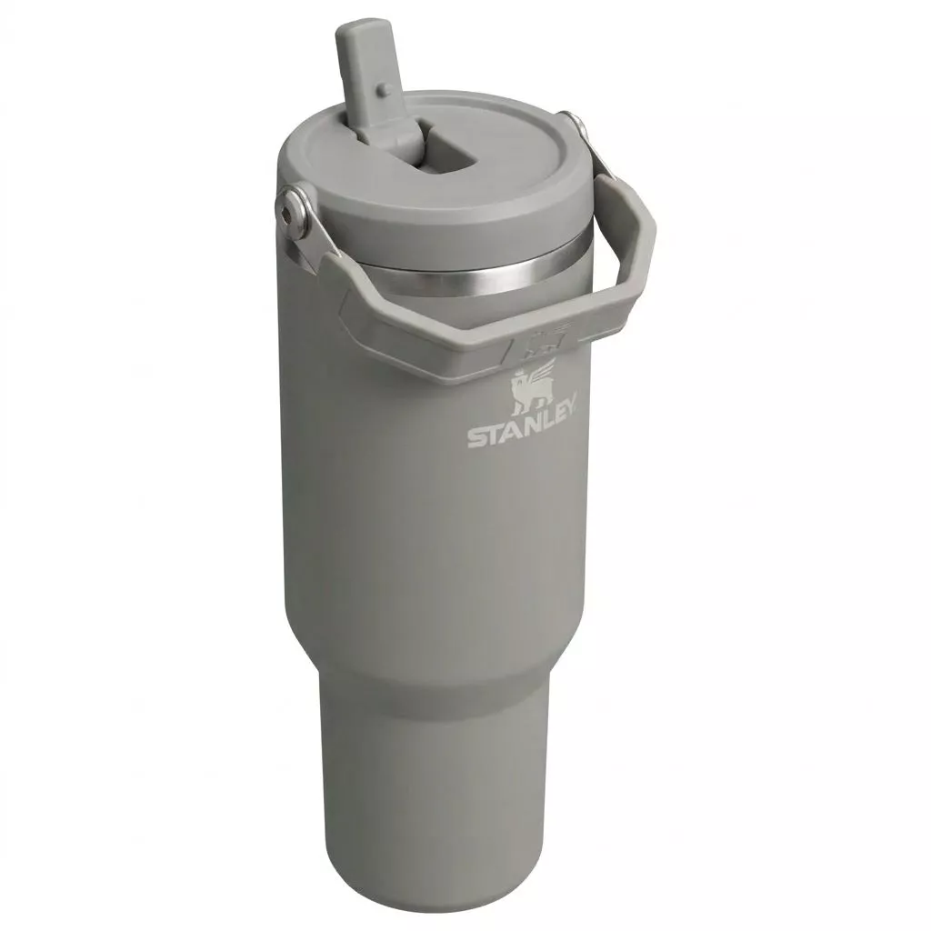 Стакан IceFlow Flip Straw Tumbler STANLEY, 887 ml, 10-13319-003 (цвет Ash) с доставкой по России | BreadyФото 2
