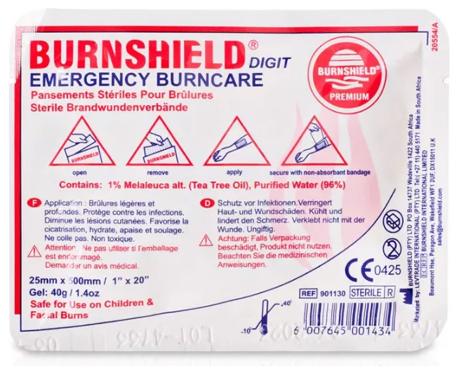 Повязка противоожоговая гидрогелевая Burnshield Digit 25х500 мм с доставкой по России и в Казахстан | Bready