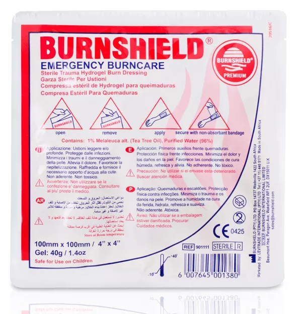 Повязка противоожоговая гидрогелевая Burnshield 10х10 см с доставкой по России и в Казахстан | BreadyФото 1