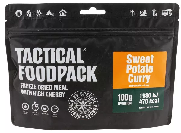 Сладкое картофельное карри Tactical Foodpack SWEET POTATO CURRY 100 г с доставкой по России и в Казахстан | Bready