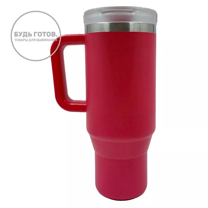 Термокружка Tyeso 900ml (TS-8866 900мл) розово-красная (rose-red) с доставкой по России и в Казахстан | BreadyФото 2